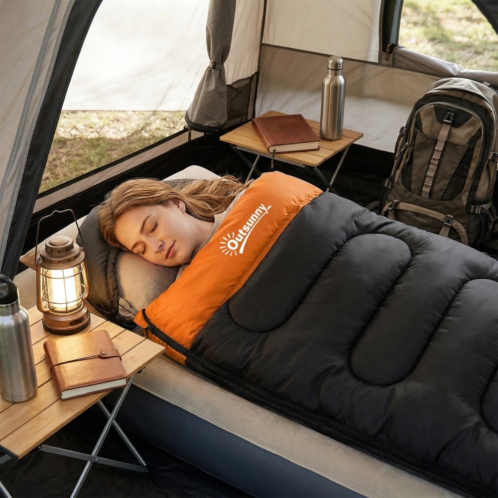 Outsunny Lightweight Sleeping Bag for Camping & Hiking