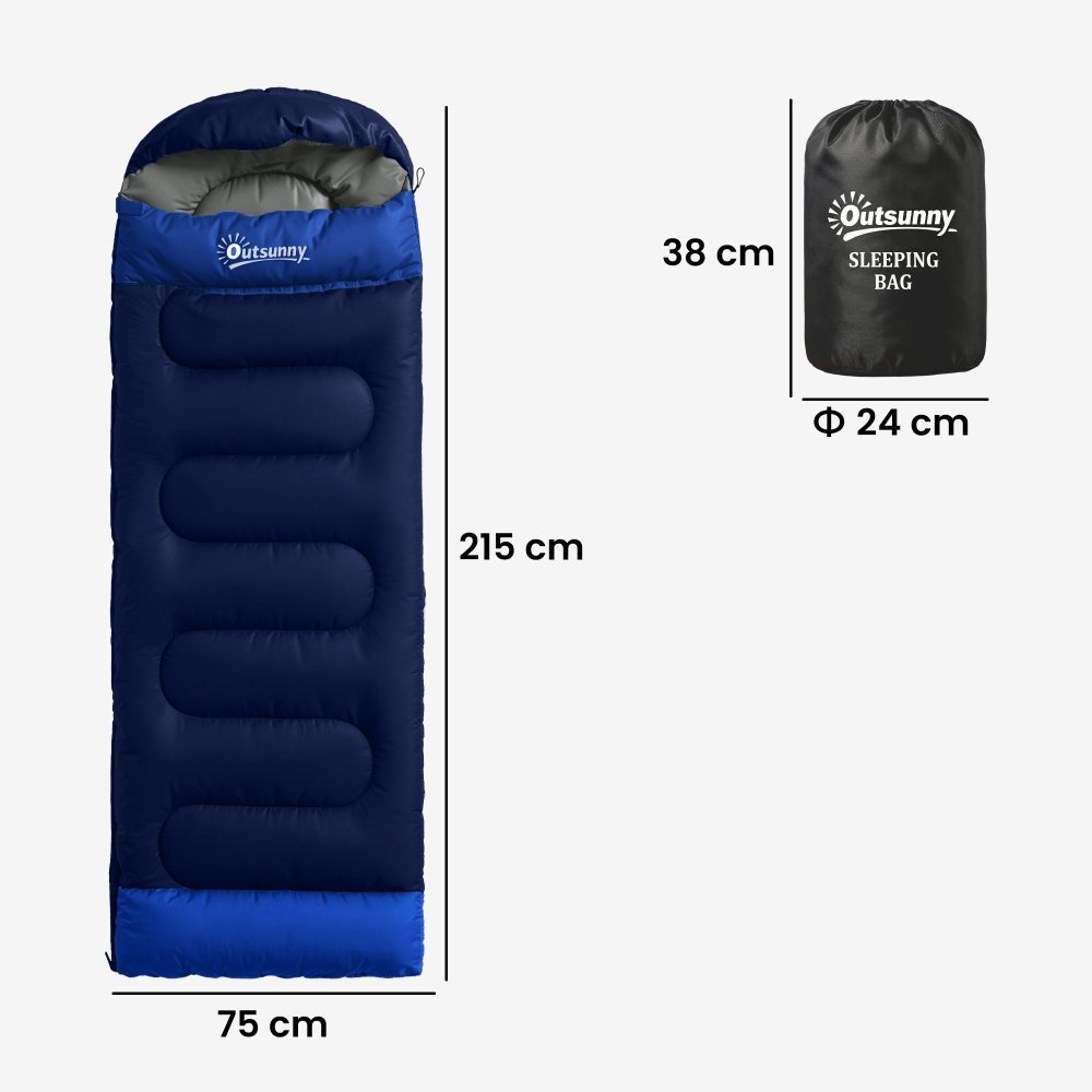 Outsunny Lightweight Sleeping Bag for Camping & Hiking