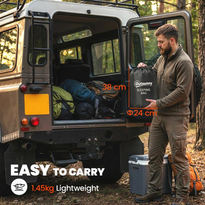 Outsunny Lightweight Sleeping Bag for Camping & Hiking