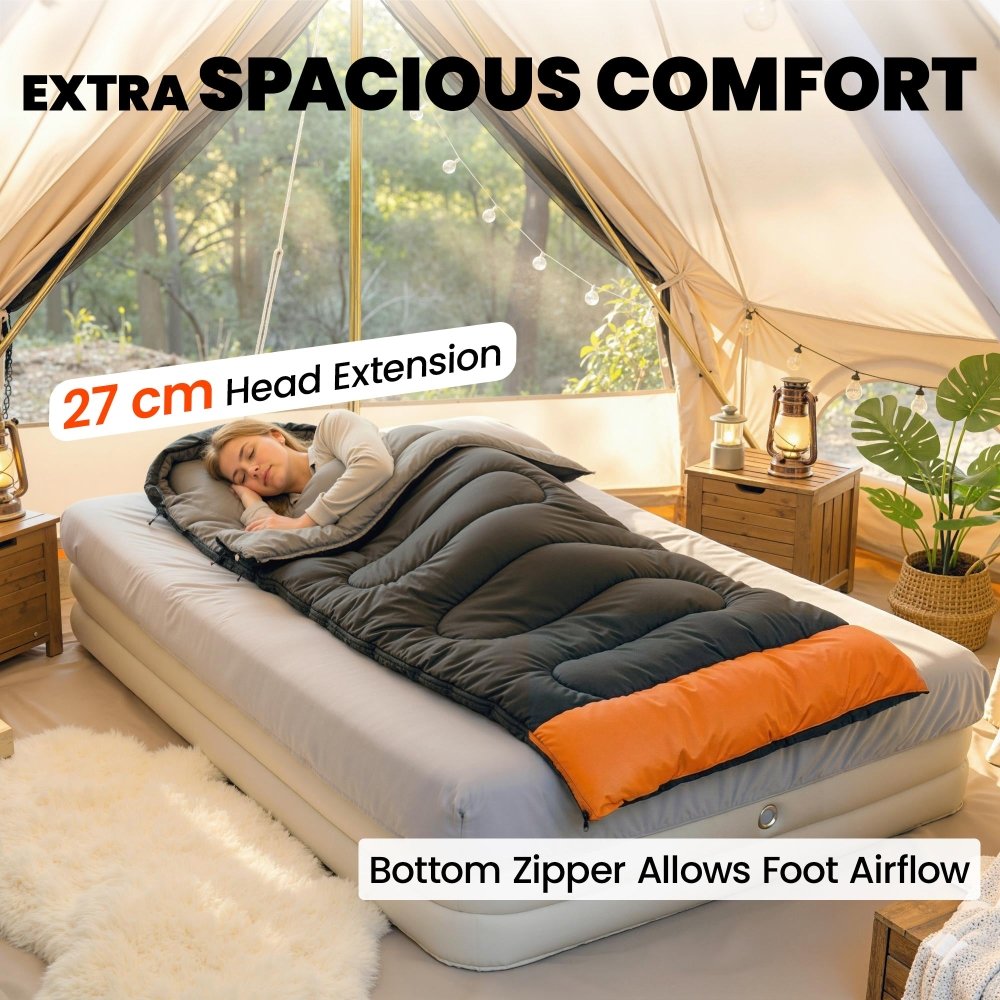 Outsunny Lightweight Sleeping Bag for Camping & Hiking