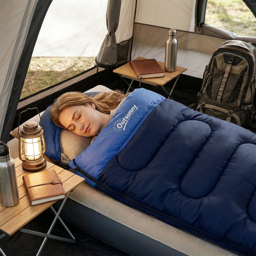 Outsunny Lightweight Sleeping Bag for Camping & Hiking