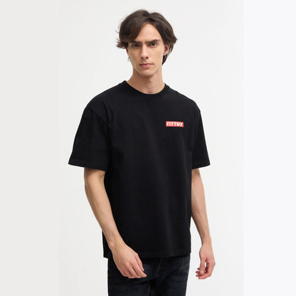 Oversized Reverse Printed Survival T-Shirt - Fittux