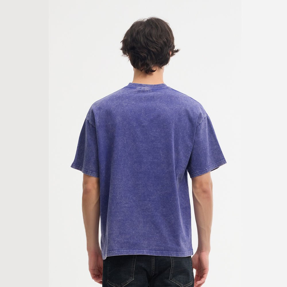 Oversized Washed Distressed T-Shirt - Fittux