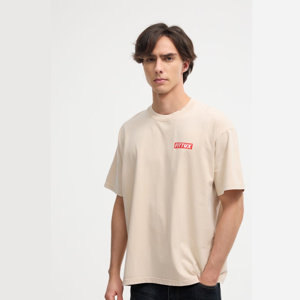 Oversized Washed Distressed T-Shirt - Fittux