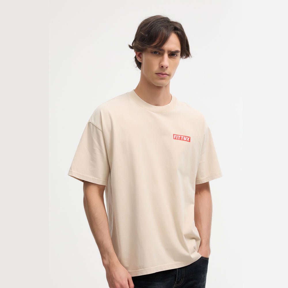 Oversized Washed Distressed T-Shirt - Fittux