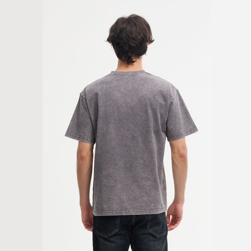 Oversized Washed Distressed T-Shirt - Fittux