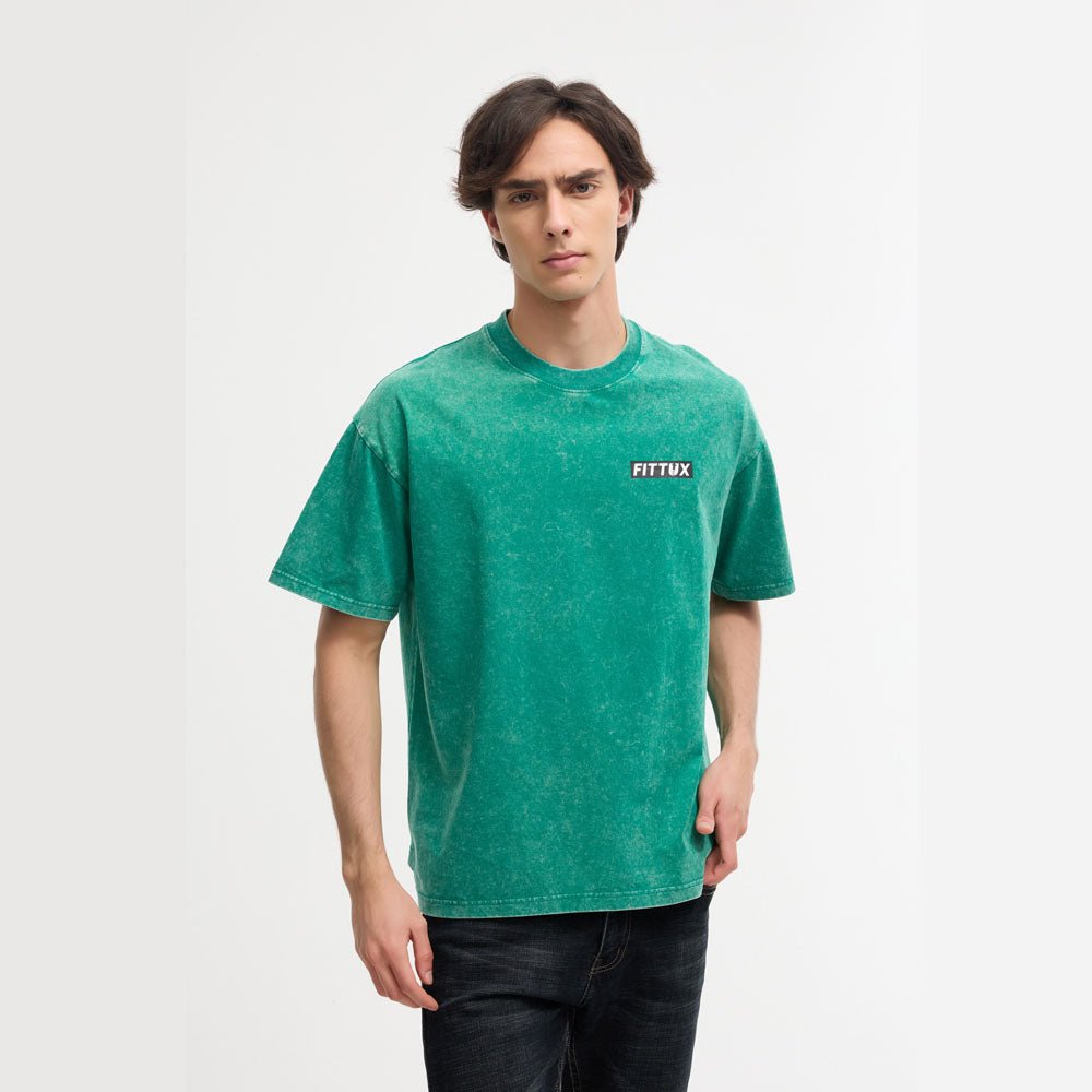 Oversized Washed Distressed T-Shirt - Fittux