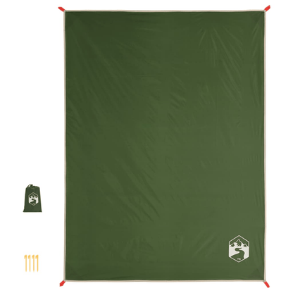 Picnic Blanket with Pegs – Green 205x155 cm - Fittux