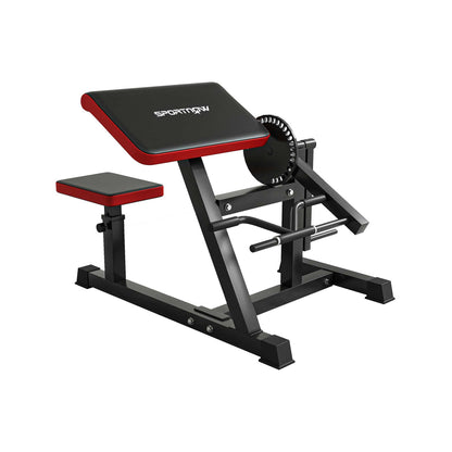 SPORTNOW Preacher Curl & Tricep Bench – Adjustable Arm Curl Station