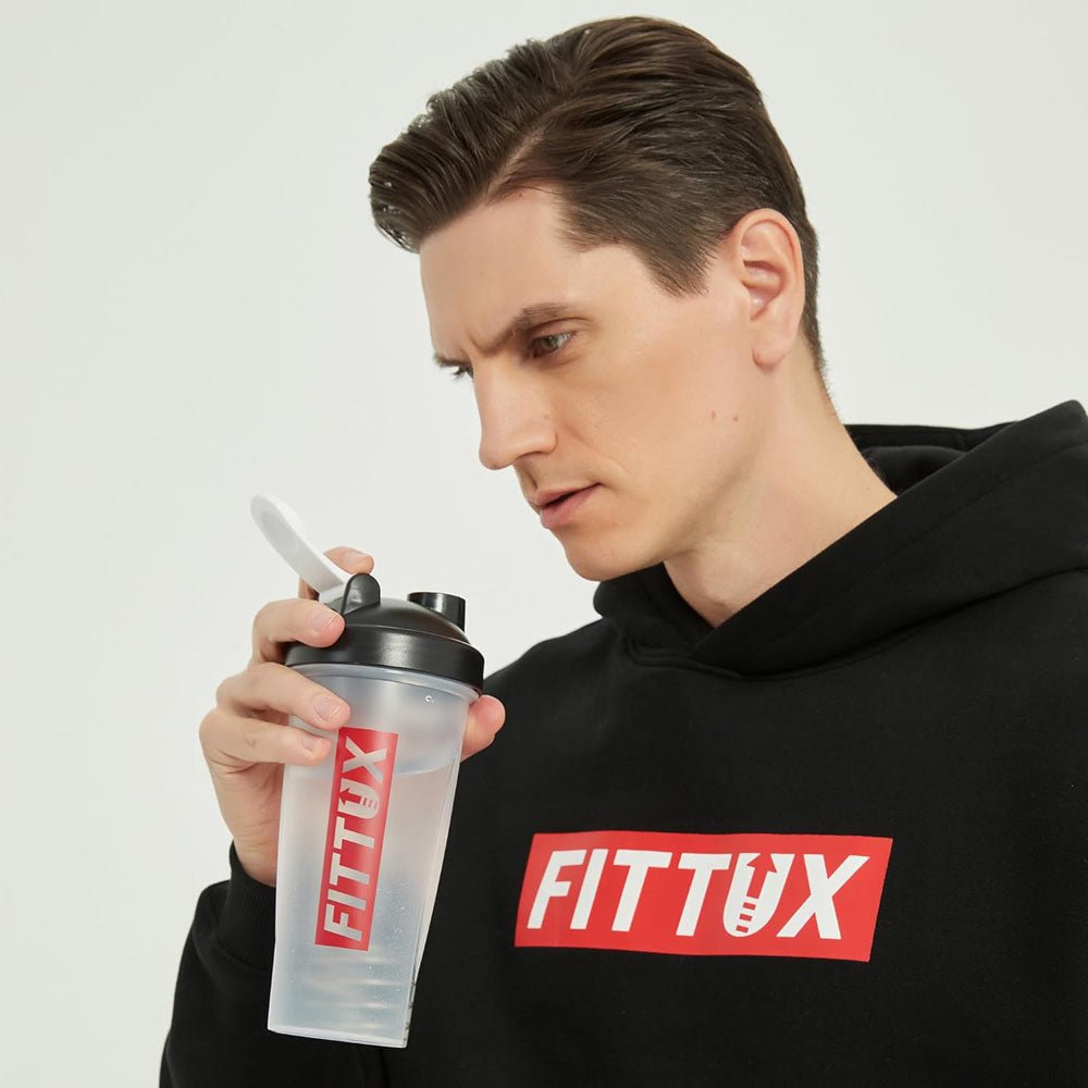 Protein Shaker Bottle – 600ml, Leakproof, BPA - Free, with Mixing Ball - Fittux