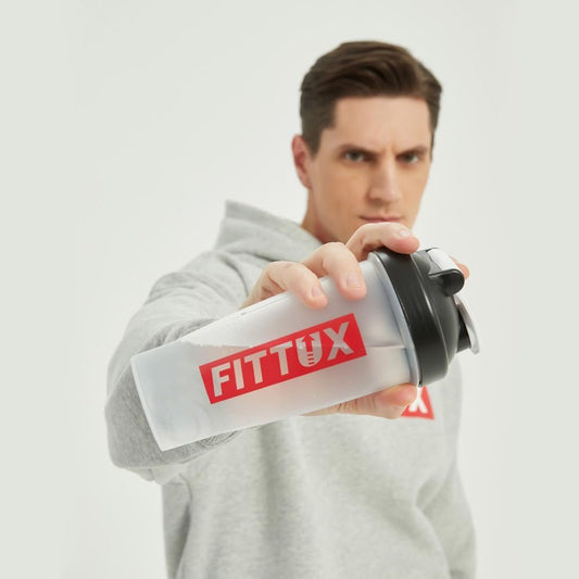 Protein Shaker Bottle – 600ml, Leakproof, BPA - Free, with Mixing Ball - Fittux