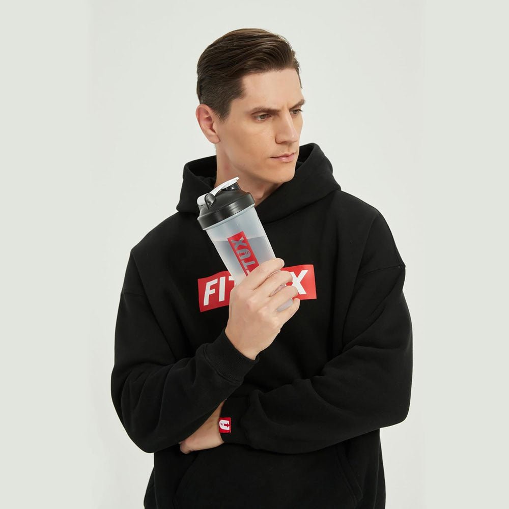 Protein Shaker Bottle – 600ml, Leakproof, BPA - Free, with Mixing Ball - Fittux