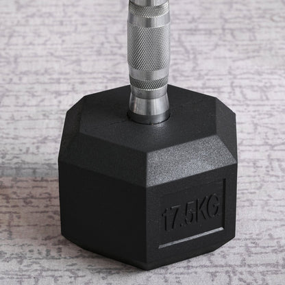 Rubber Hex Dumbbell Set – Pairs from 4 kg to 20 kg