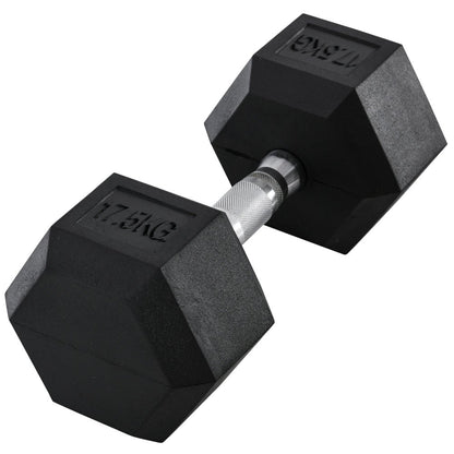 Rubber Hex Dumbbell Set – Pairs from 4 kg to 20 kg