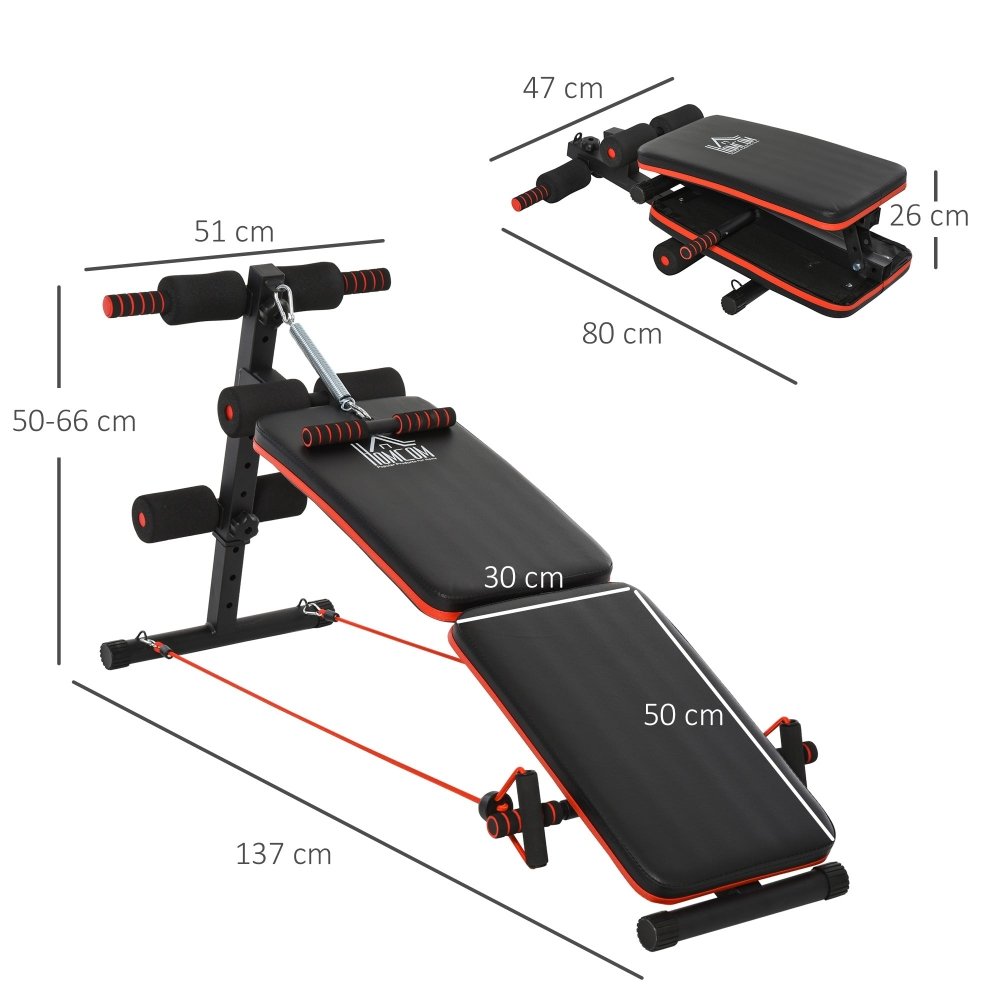 Sit - Up Dumbbell Weight Bench with Drawstrings