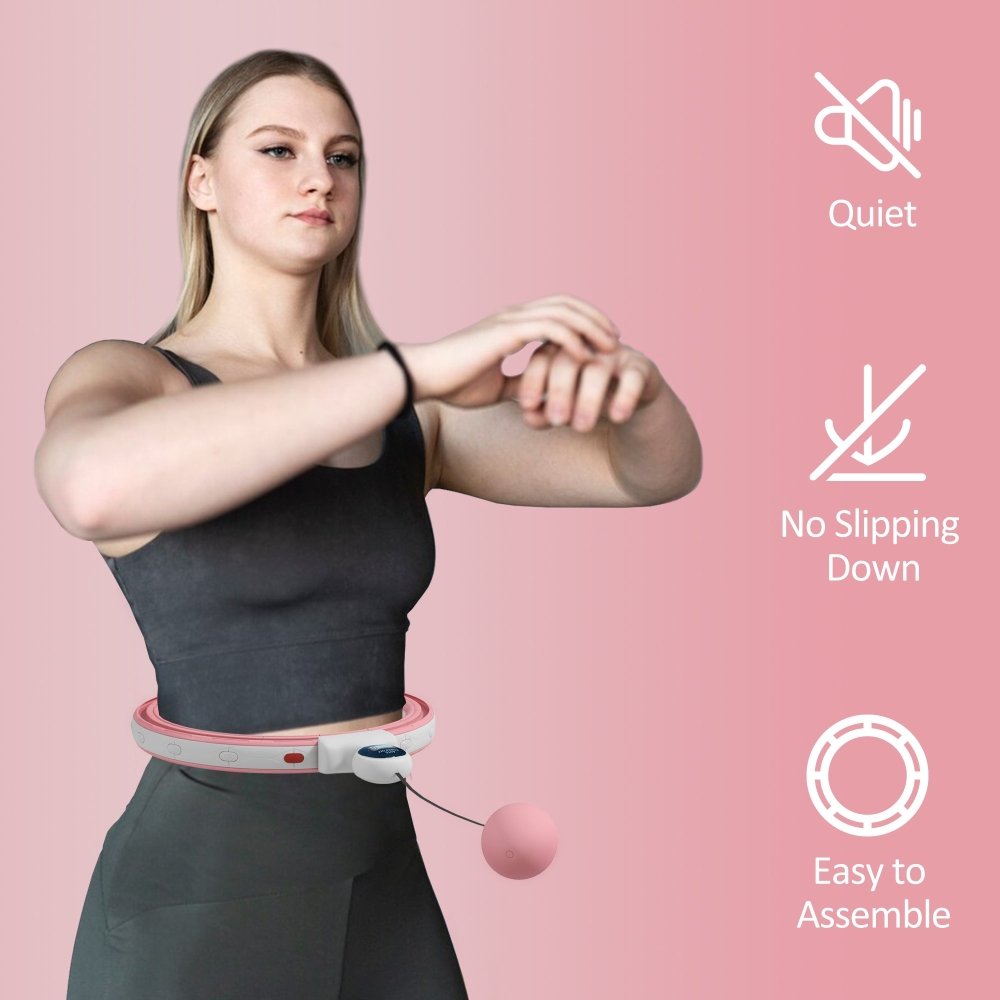 Smart Weighted Hula Hoop with Digital Counter – Adjustable Fit