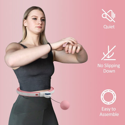 Smart Weighted Hula Hoop with Digital Counter – Adjustable Fit