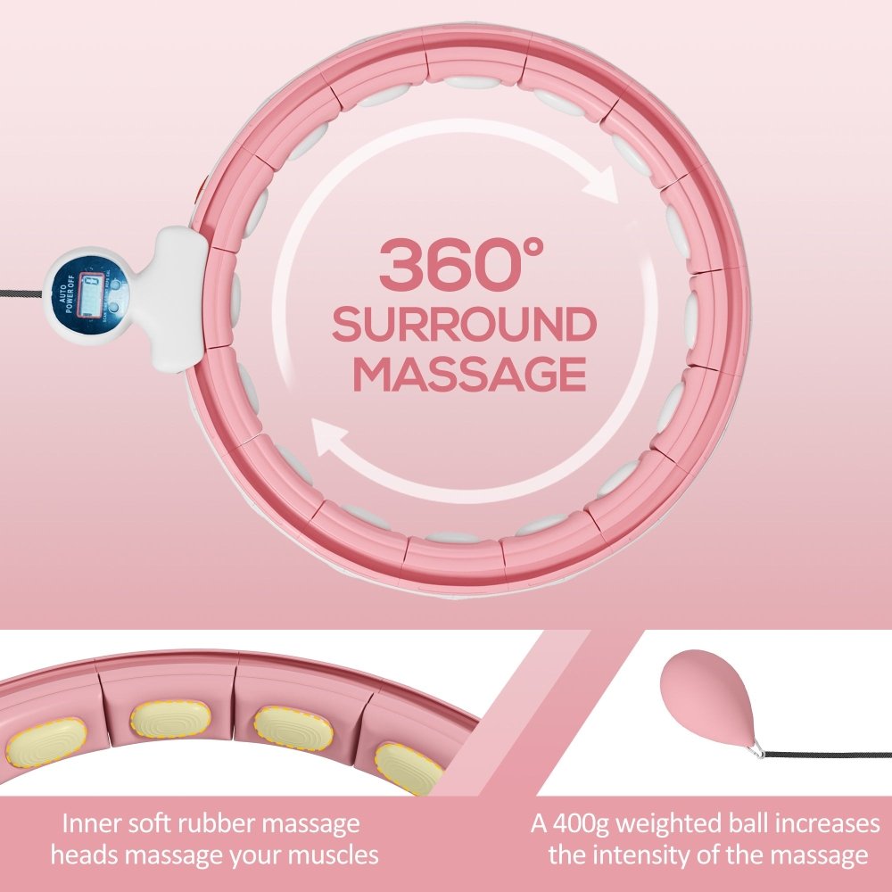 Smart Weighted Hula Hoop with Digital Counter – Adjustable Fit