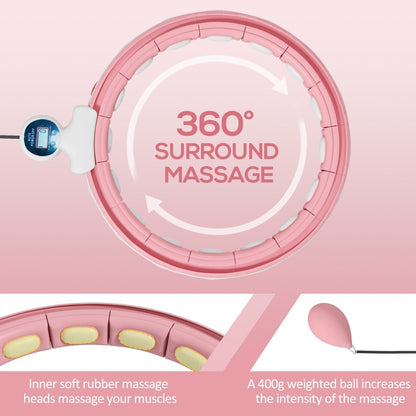 Smart Weighted Hula Hoop with Digital Counter – Adjustable Fit