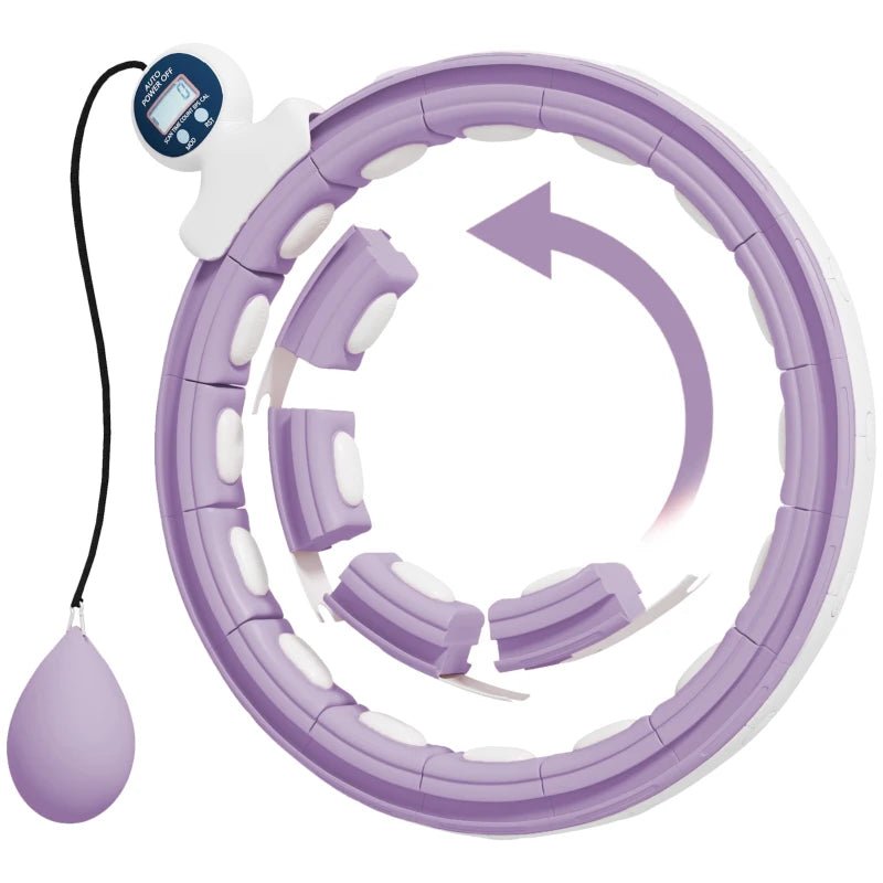Smart Weighted Hula Hoop with Digital Counter – Adjustable Fit