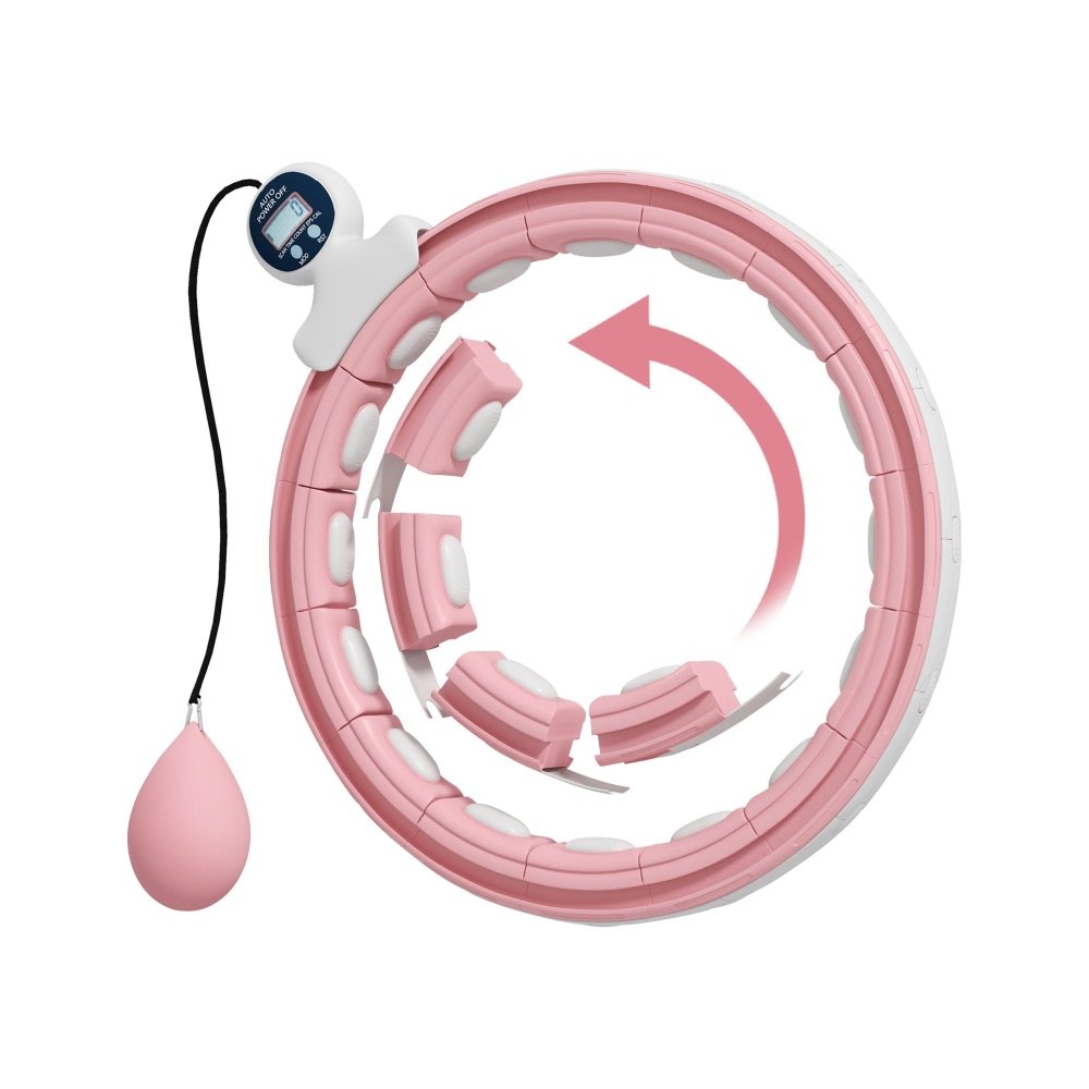 Smart Weighted Hula Hoop with Digital Counter – Adjustable Fit