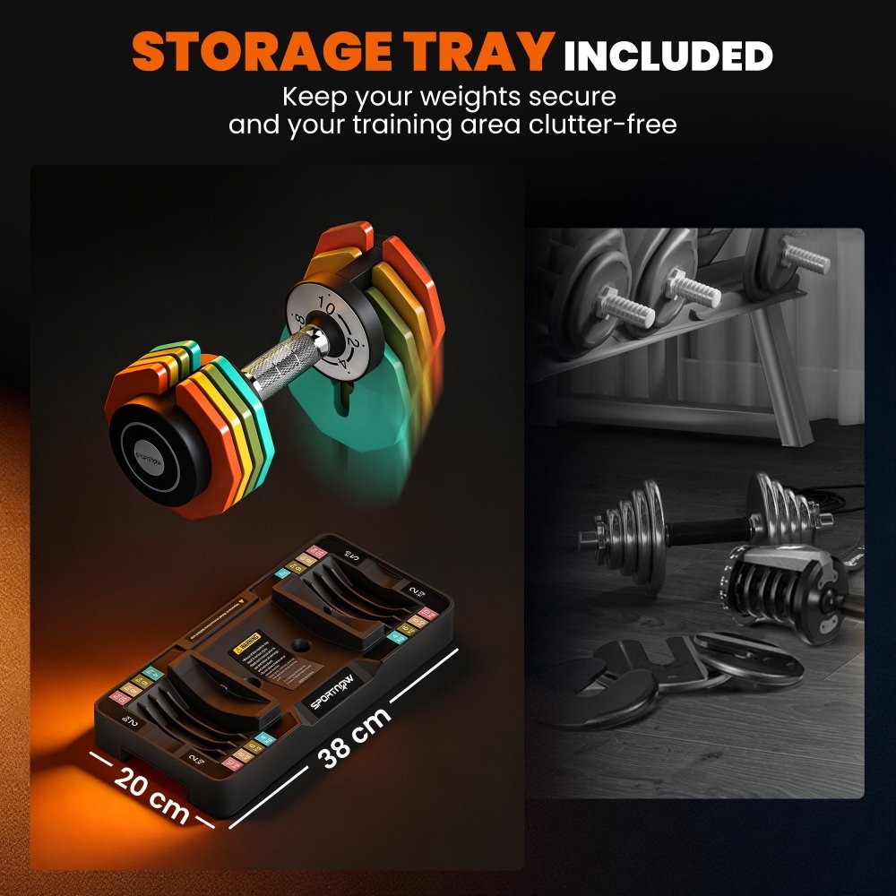 SPORTNOW Adjustable Dumbbells Set (2–10 kg)