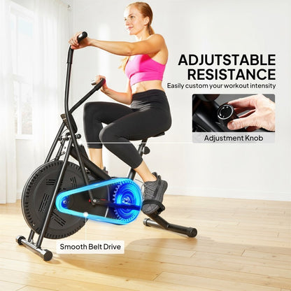 SPORTNOW Adjustable Exercise Bike – Silent Belt Drive