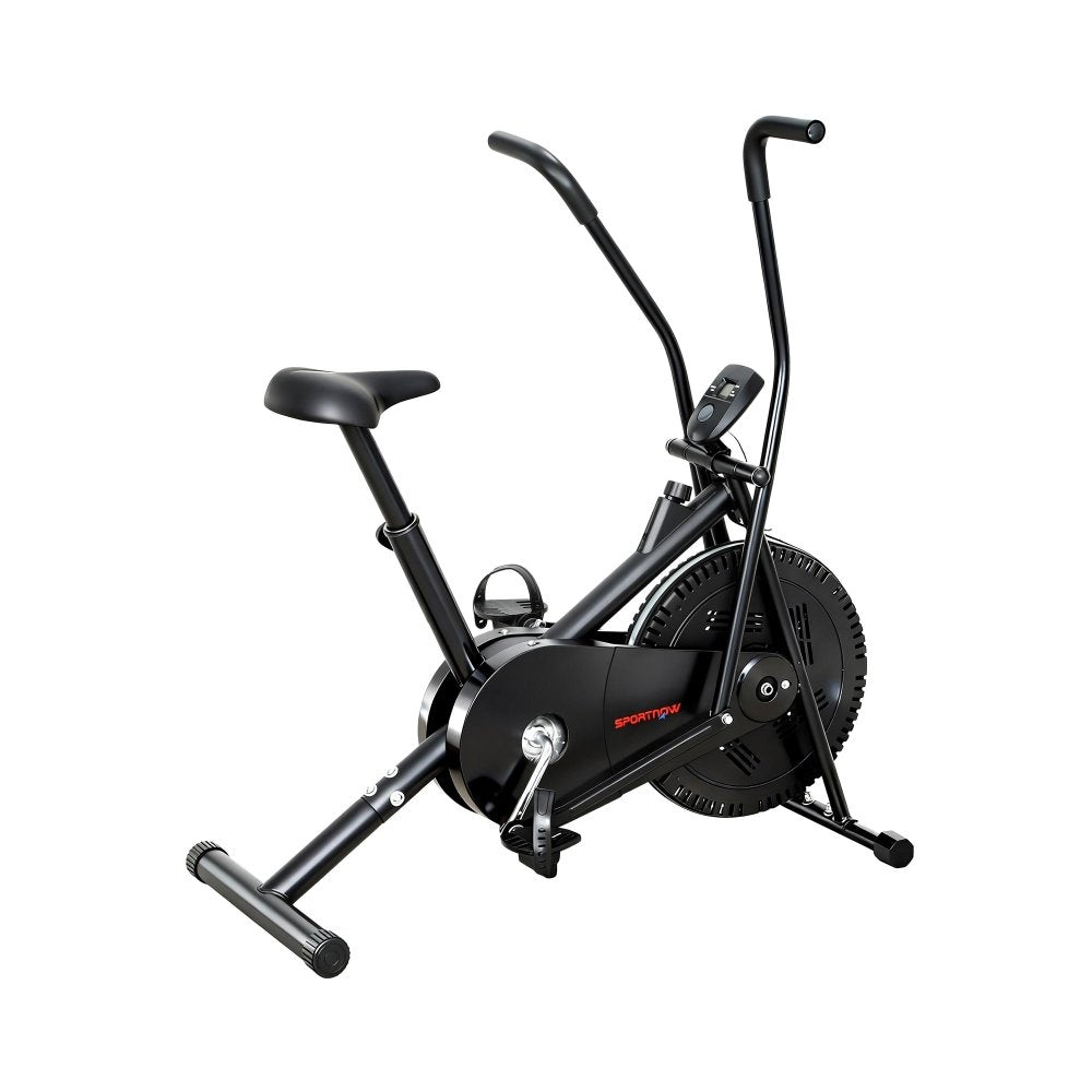 SPORTNOW Exercise Bike with Adjustable Seat, LCD Display, Smooth Belt Drive