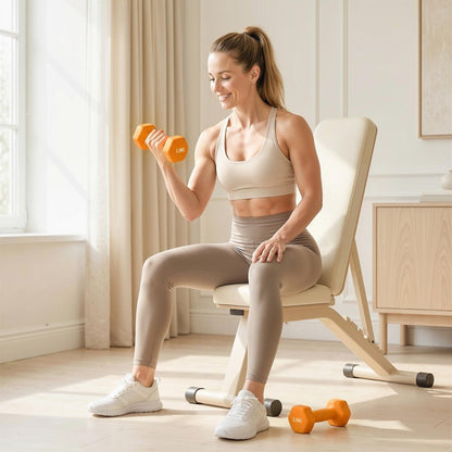 SPORTNOW Hex Dumbbells 1kg–6kg Pair with Non - Slip Grip