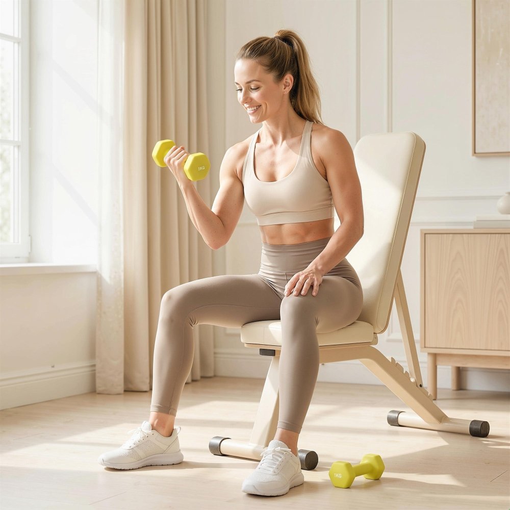 SPORTNOW Hex Dumbbells 1kg–6kg Pair with Non - Slip Grip