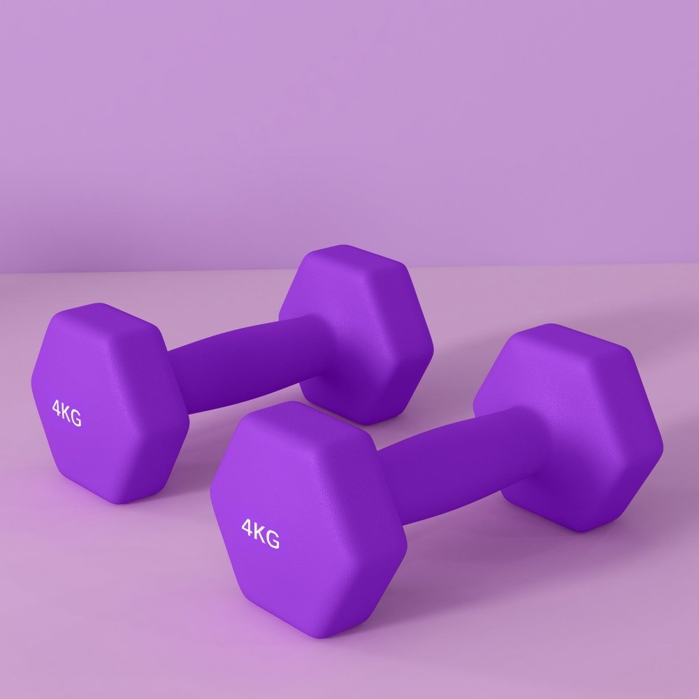 SPORTNOW Hex Dumbbells 1kg–6kg Pair with Non - Slip Grip