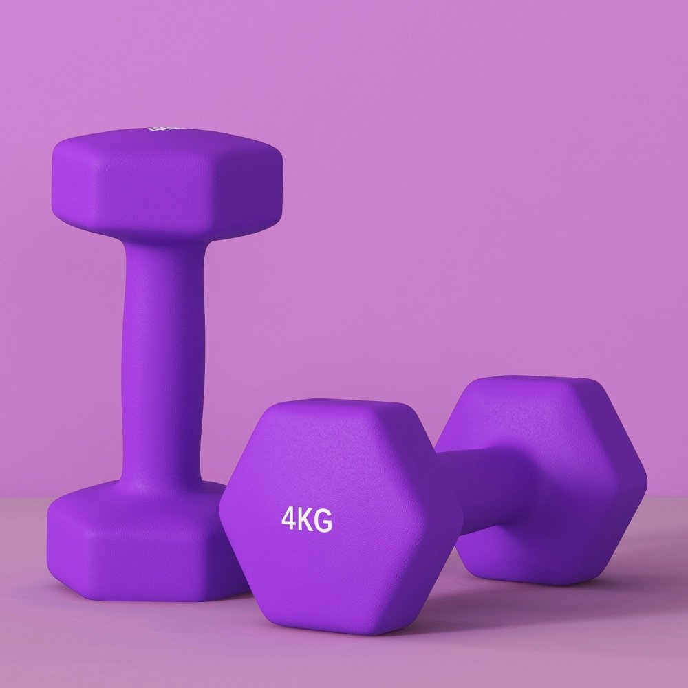 SPORTNOW Hex Dumbbells 1kg–6kg Pair with Non - Slip Grip