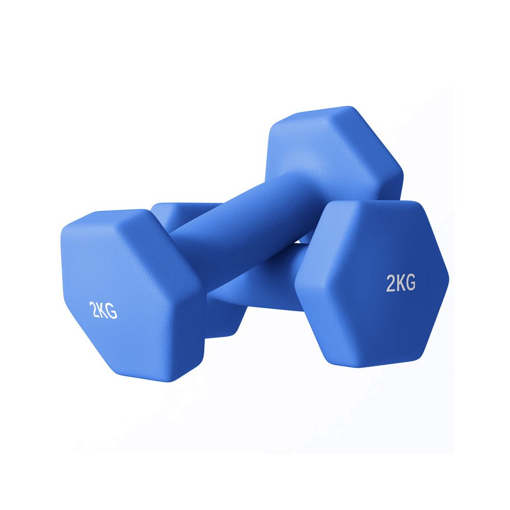 SPORTNOW Hex Dumbbells 1kg–6kg Pair with Non - Slip Grip