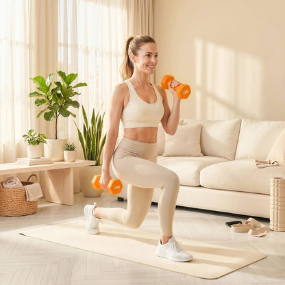 SPORTNOW Hex Dumbbells 1kg–6kg Pair with Non - Slip Grip