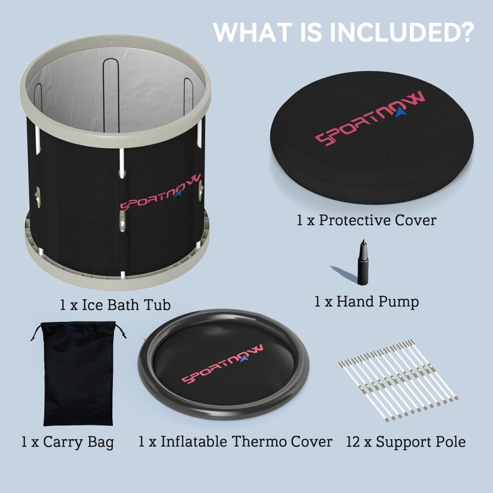 SPORTNOW Ice Bath Tub 210L Portable Cold Tub for Recovery