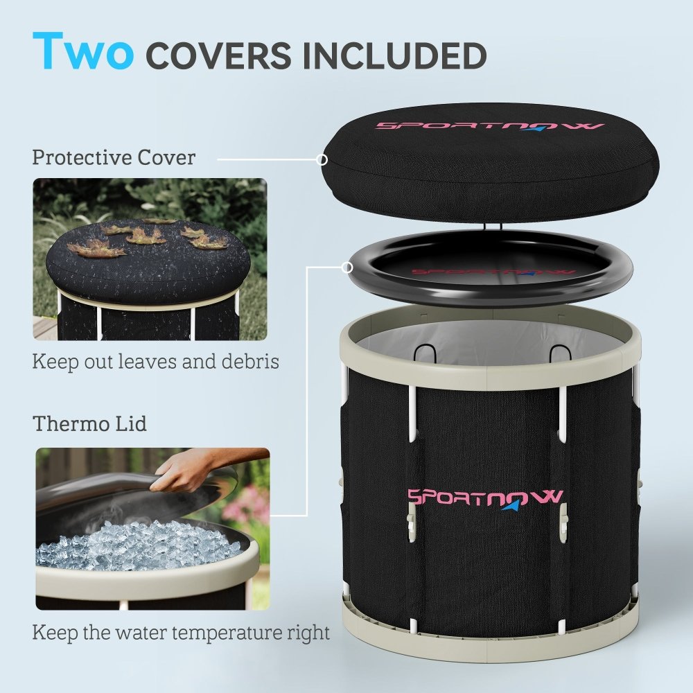 SPORTNOW Ice Bath Tub 210L Portable Cold Tub for Recovery