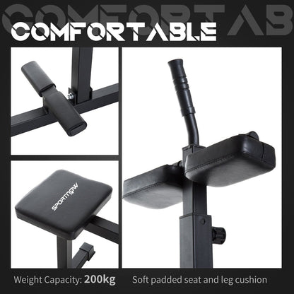 SPORTNOW Seated Leg Extension and Leg Curl Machine