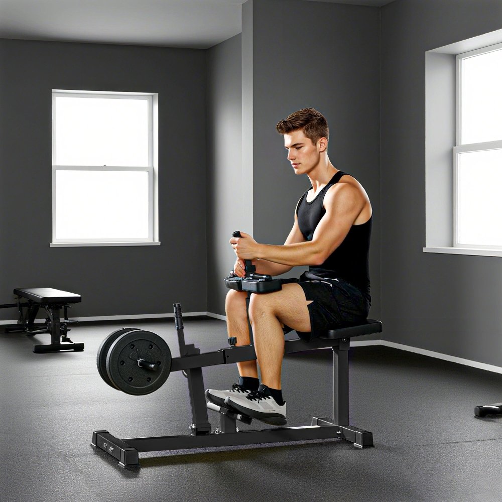 SPORTNOW Seated Leg Extension and Leg Curl Machine