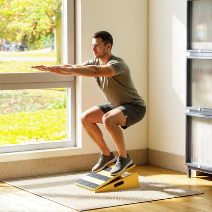 SPORTNOW Slant Board Calf Stretcher – Adjustable Incline Stretch Board