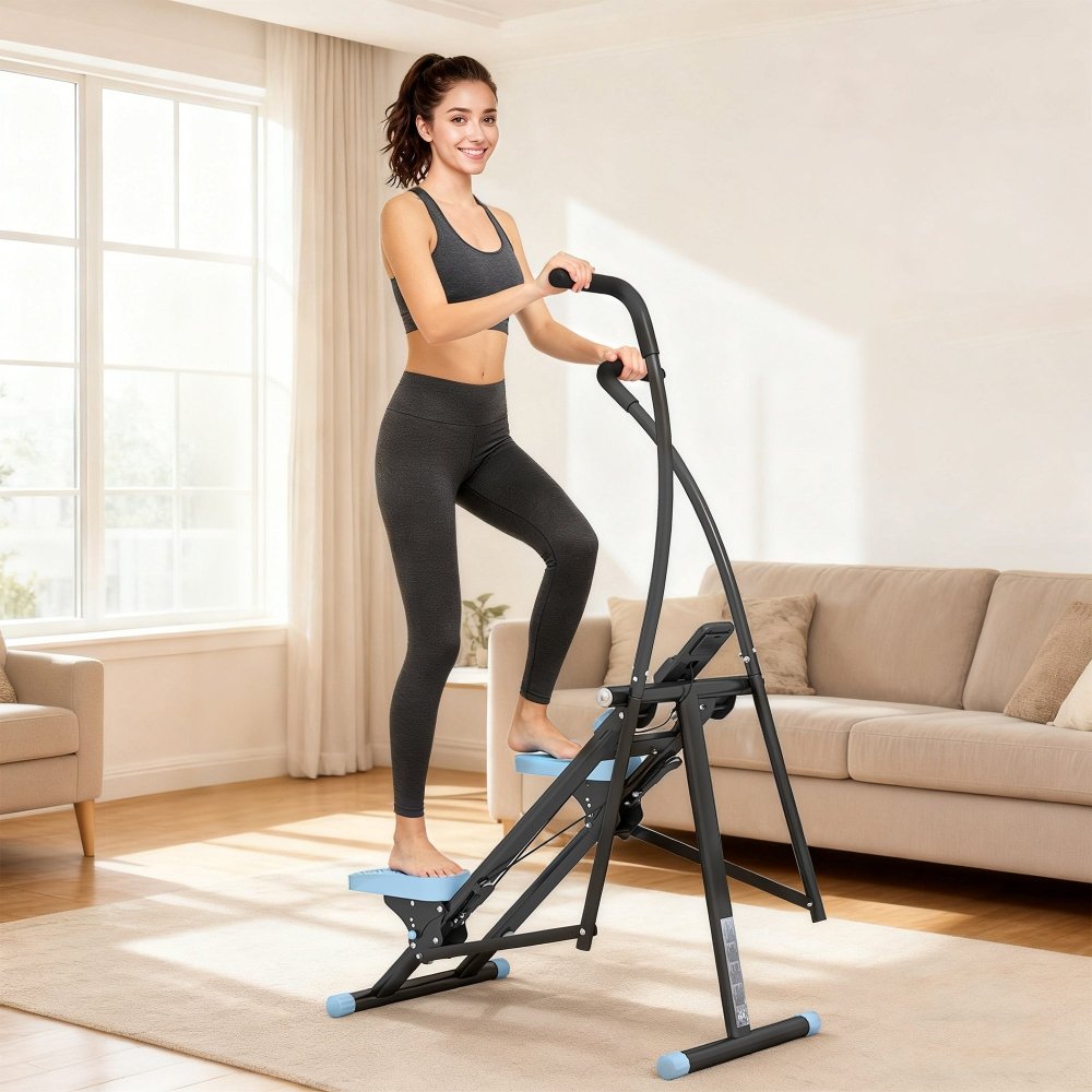 Stepper, Trap Oefenmachine Verticale Klimmer Klimmachine voor Home Gym Body Workout Opvouwbare Oefening Cardio Workout Machine Trap Stepper (Rood Eén Maat Stepper, Trap Oefenmachine Verticale Klimmer Klimmachine voor Home Gym Body Workout Opvouwbare Oefening Cardio Workout Machine Trap Stepper (Rood Eén Maat