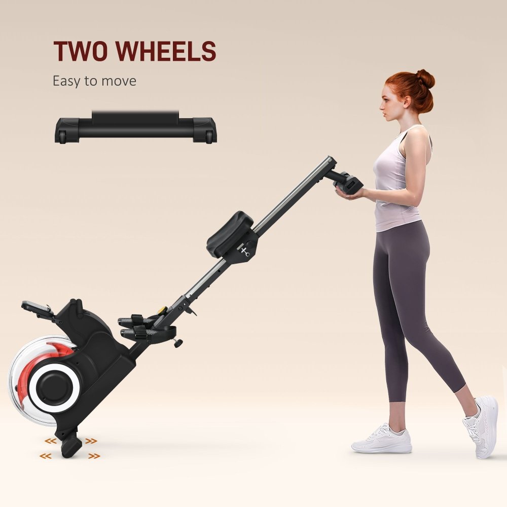 SPORTNOW Water Rowing Machine