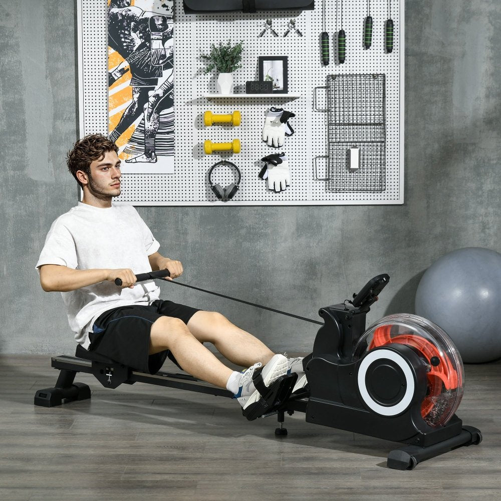 SPORTNOW Water Rowing Machine