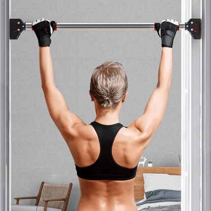 Steel Adjustable Doorway Pull - Up Bar (75–92cm)