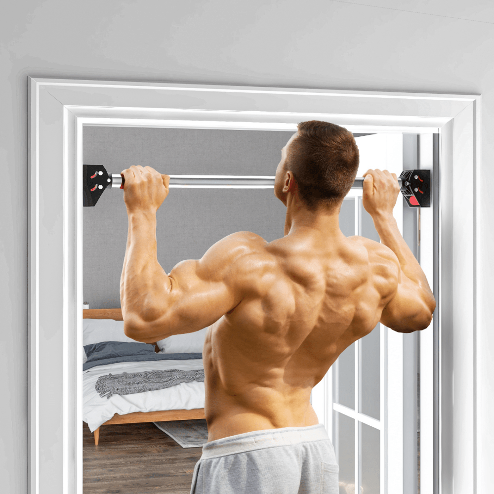Steel Adjustable Doorway Pull - Up Bar (75–92cm)