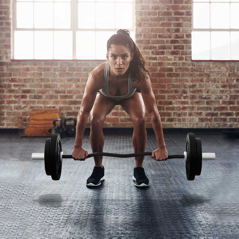 The Iron Curve – Olympic Curl Bar Set (38kg) - Fittux