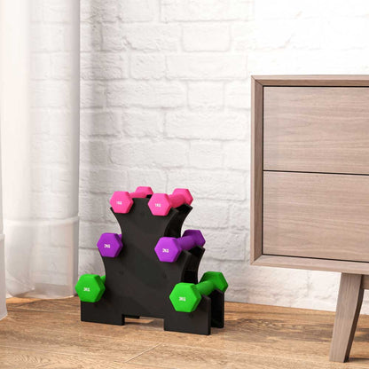 The Precision Set – 1kg to 3kg Dumbbells & Rack