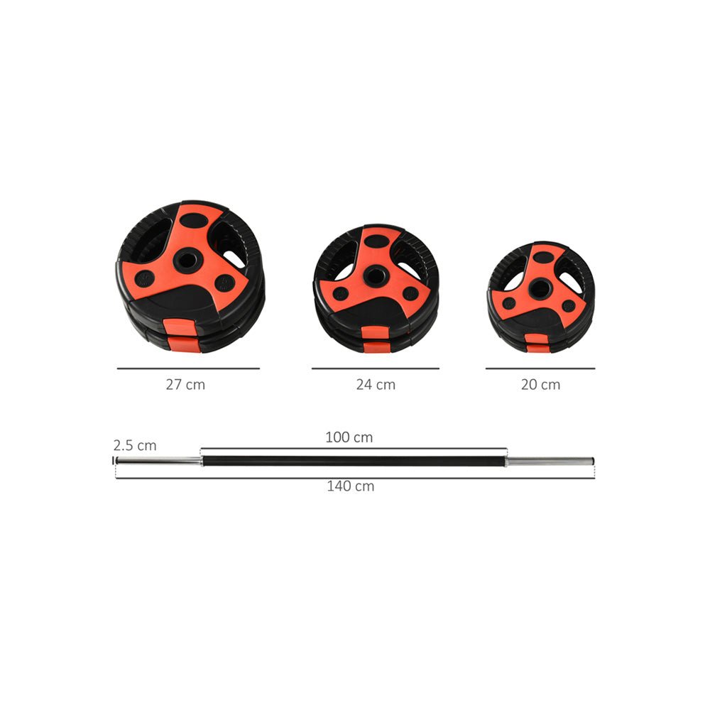 The Pump Set – 20kg Adjustable Barbell Weight Kit - Fittux