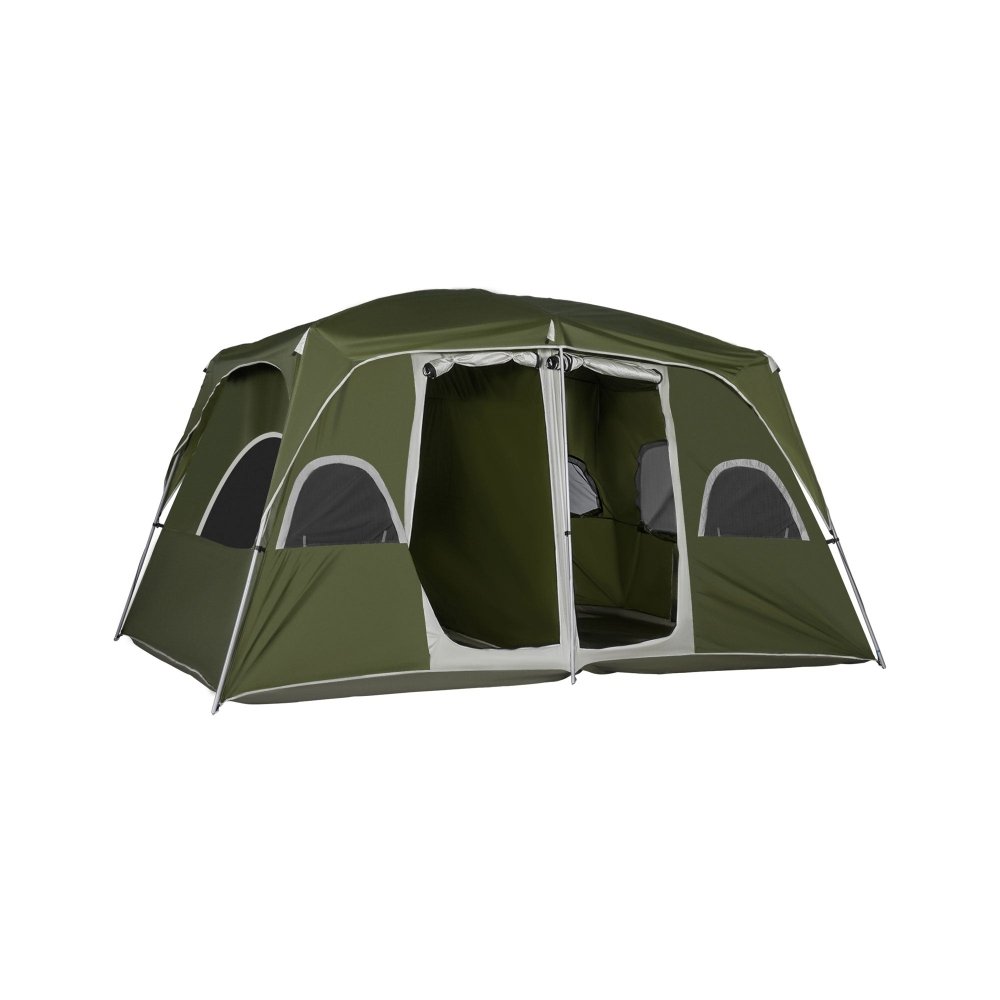 outsunny campingzelt 8 personen Outsunny 8 Person Two Room Camping Tent with Divider – Fittux