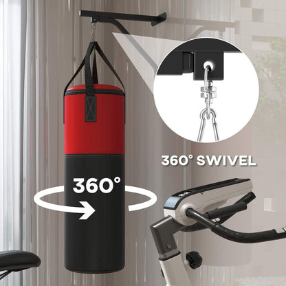 Wall - Mounted Punch Bag Set with Gloves & Bracket